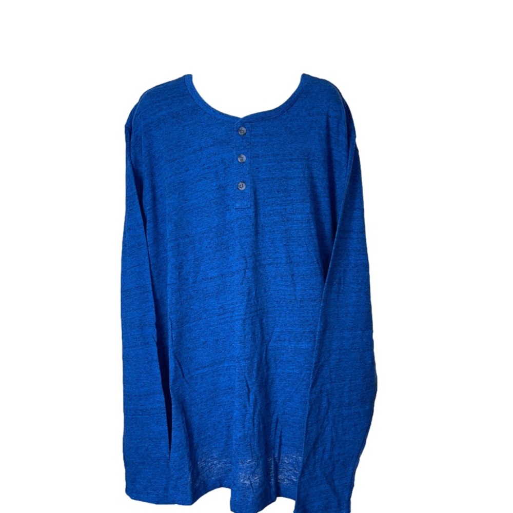 Old Navy 3 button jersey long sleeve shirt Blue XXL